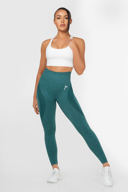 Dark Green Motion Leggings - for dame - Famme - Leggings